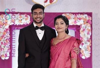 Wedding photos of Anjali George and Deepu Tomy.